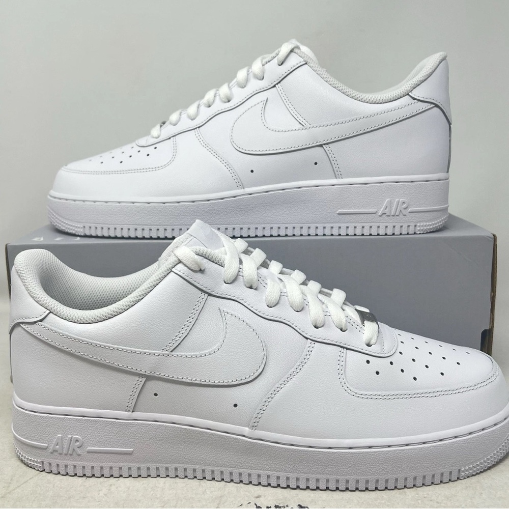 Nike Air Force 1 All-White Sneakers
